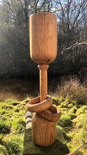 Load image into Gallery viewer, Hand carved Celtic Wedding Goblet gorgeous wedding or anniversary gift.