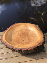 Load image into Gallery viewer, Handmade Large Oak Fruit Bowl Perfect for Kitchen Table Centerpiece & Dining Decor, Eco-Friendly Wooden Bowl