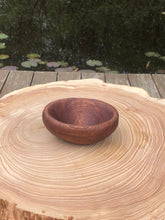 Load image into Gallery viewer, Small handcrafted Sapele hardwood bowl. Perfect catch all or jewellery dish.