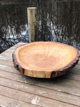 Load image into Gallery viewer, Handmade Large Oak Fruit Bowl Perfect for Kitchen Table Centerpiece & Dining Decor, Eco-Friendly Wooden Bowl