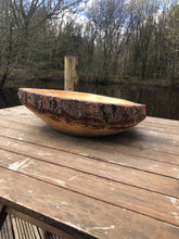 Load image into Gallery viewer, Handmade Large Oak Fruit Bowl Perfect for Kitchen Table Centerpiece & Dining Decor, Eco-Friendly Wooden Bowl