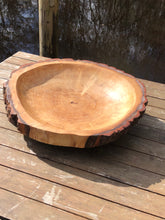 Load image into Gallery viewer, Handmade Large Oak Fruit Bowl Perfect for Kitchen Table Centerpiece & Dining Decor, Eco-Friendly Wooden Bowl