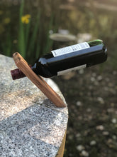Load image into Gallery viewer, Balancing bottle holder, gravity illusion floating wine bottle stand. Novelty gift for Father’s Day