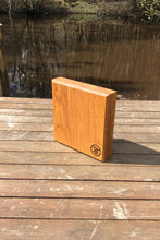 Load image into Gallery viewer, Oak Herb Board Small Chunky Square Chopping Block for Kitchen & Cooking Essentials