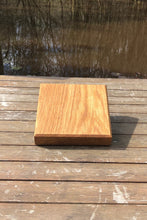 Load image into Gallery viewer, Oak Herb Board Small Chunky Square Chopping Block for Kitchen & Cooking Essentials