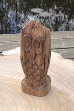 Load image into Gallery viewer, Owl - hand carved Oak ornament