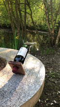 Load image into Gallery viewer, Balancing bottle holder, gravity illusion floating wine bottle stand. Novelty gift for Father’s Day