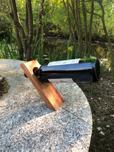 Load image into Gallery viewer, Balancing bottle holder, gravity illusion floating wine bottle stand. Novelty gift for Father’s Day