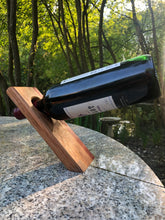 Load image into Gallery viewer, Balancing bottle holder, gravity illusion floating wine bottle stand. Novelty gift for Father’s Day