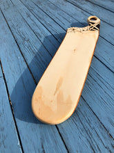 Load image into Gallery viewer, Handmade Maple serving platter with pyrography detail.