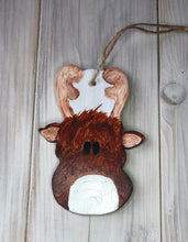 Load image into Gallery viewer, Handcrafted Reindeer Christmas decoration