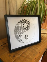Load image into Gallery viewer, Original Zentangle Yin Yang art