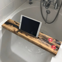 Load image into Gallery viewer, Wood and resin bath rack