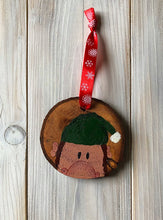 Load image into Gallery viewer, Wood slice Christmas tree decorations