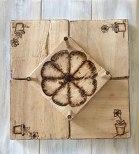 Load image into Gallery viewer, Set of 4 coasters with stand.