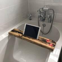 Load image into Gallery viewer, Wood and resin bath rack