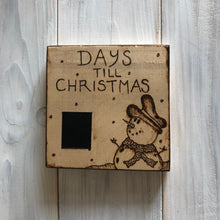 Load image into Gallery viewer, Days till Christmas chalkboard fridge magnet.