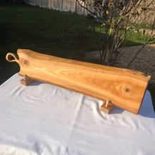 Load image into Gallery viewer, Cherry wood charcuterie/ serving board perfect cheese board, ideal father's day gift
