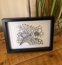 Load image into Gallery viewer, Original framed abstract art.