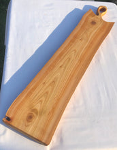 Load image into Gallery viewer, Cherry wood charcuterie/ serving board perfect cheese board, ideal father's day gift