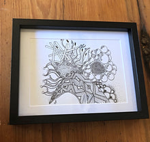 Load image into Gallery viewer, Original framed abstract art.