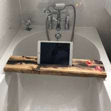 Load image into Gallery viewer, Wood and resin bath rack