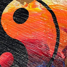 Load image into Gallery viewer, Hand painted wood slice Yin Yang