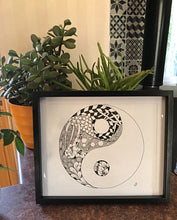 Load image into Gallery viewer, Original Zentangle Yin Yang art