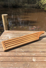 Load image into Gallery viewer, Bread board, extra large handmade from hardwood perfect for French stick, baguette. Ideal gift for Father’s Day
