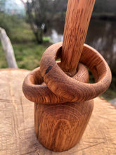 Load image into Gallery viewer, Hand carved Celtic Wedding Goblet gorgeous wedding or anniversary gift.
