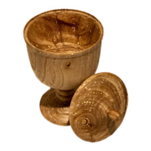 Load image into Gallery viewer, Elm wood lidded pot
