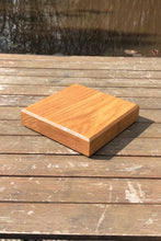 Load image into Gallery viewer, Oak Herb Board Small Chunky Square Chopping Block for Kitchen &amp; Cooking Essentials

