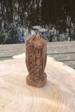 Load image into Gallery viewer, Owl - hand carved Oak ornament
