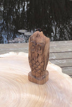 Load image into Gallery viewer, Owl - hand carved Oak ornament
