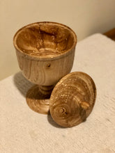 Load image into Gallery viewer, Elm wood lidded pot
