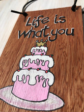 Load image into Gallery viewer, Cake fun hanging sign.
