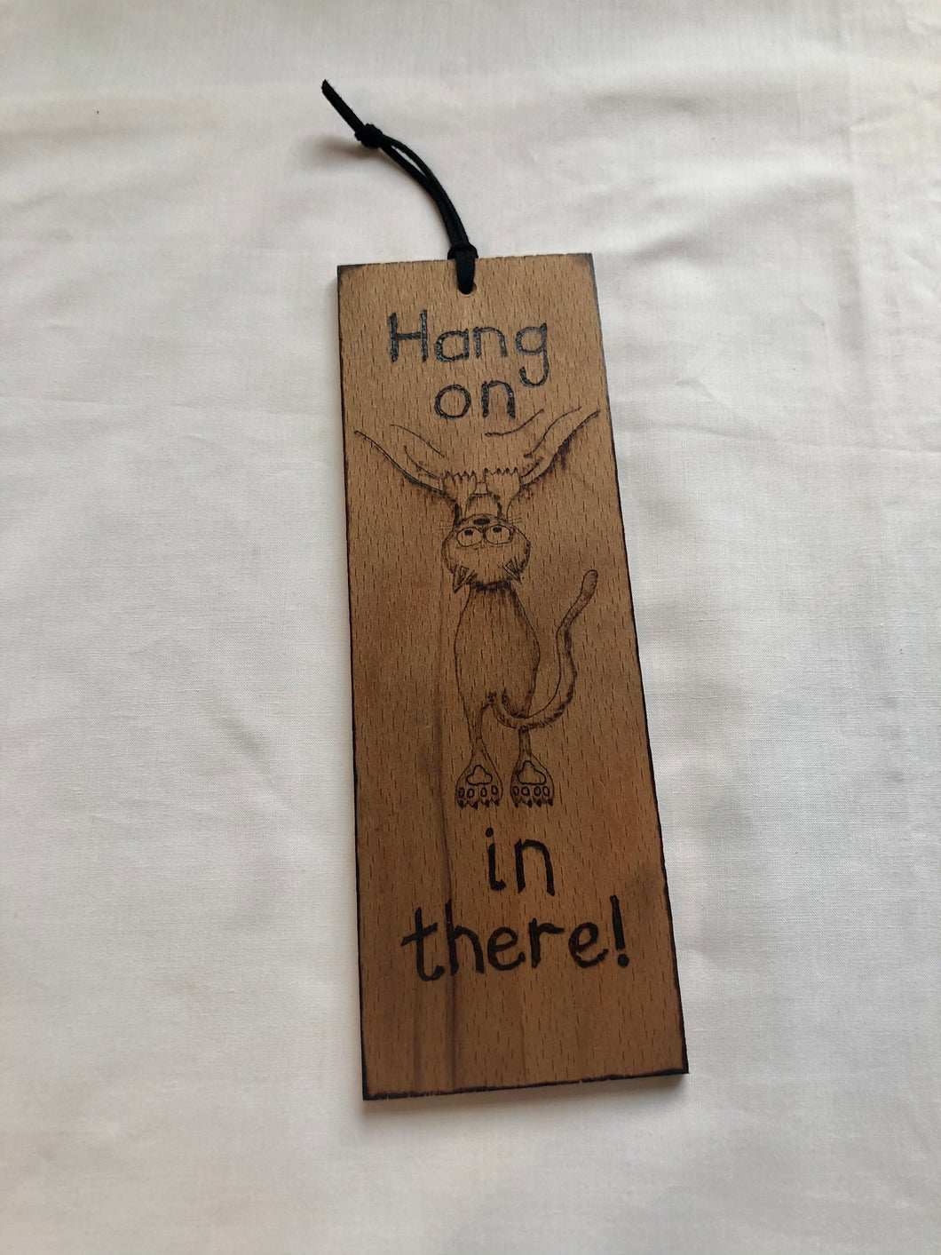 Hang on in there fun hanging sign