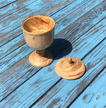 Load image into Gallery viewer, Elm wood lidded pot
